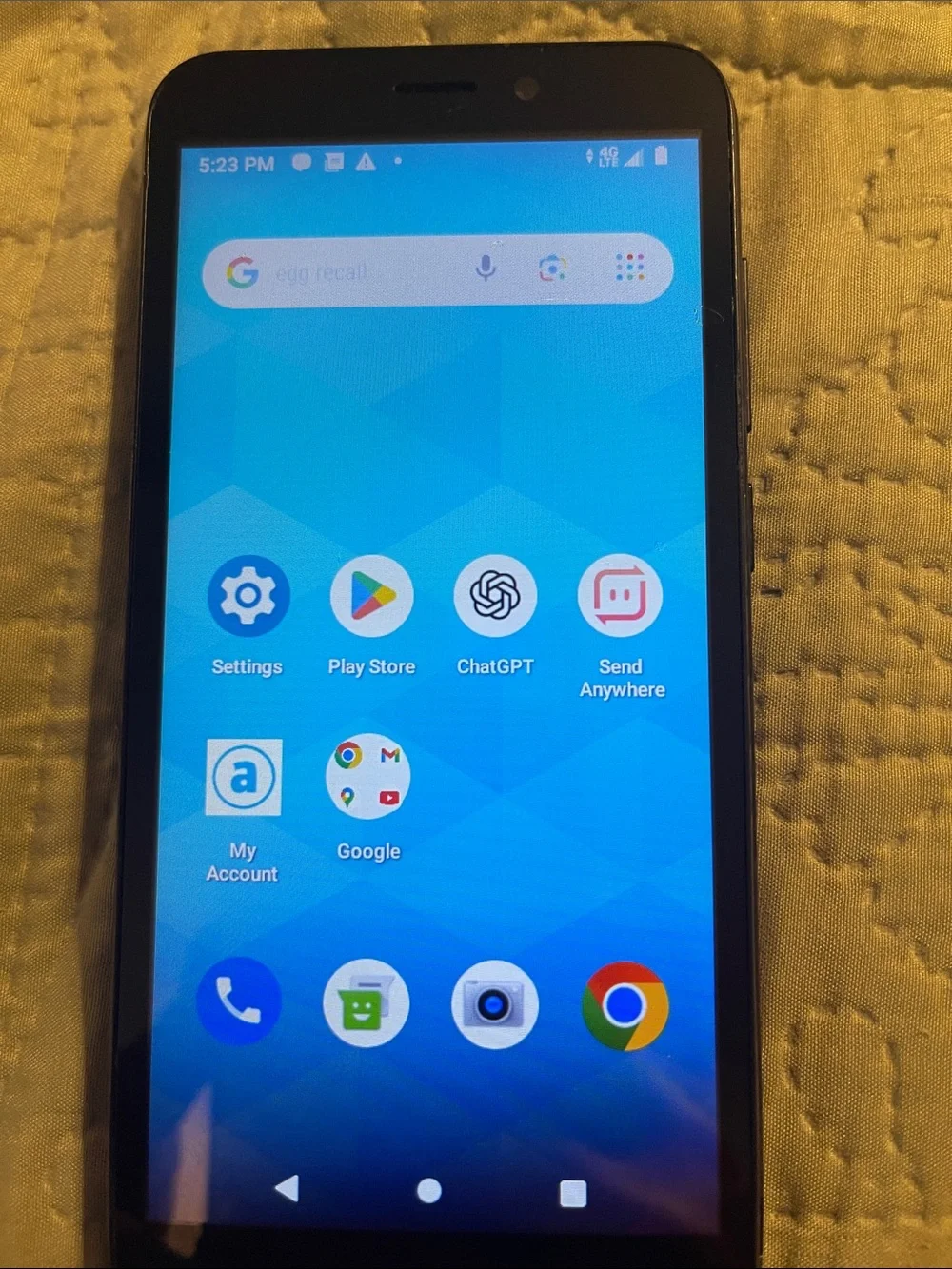 Black Android Smartphone with Clear Display - Unbranded